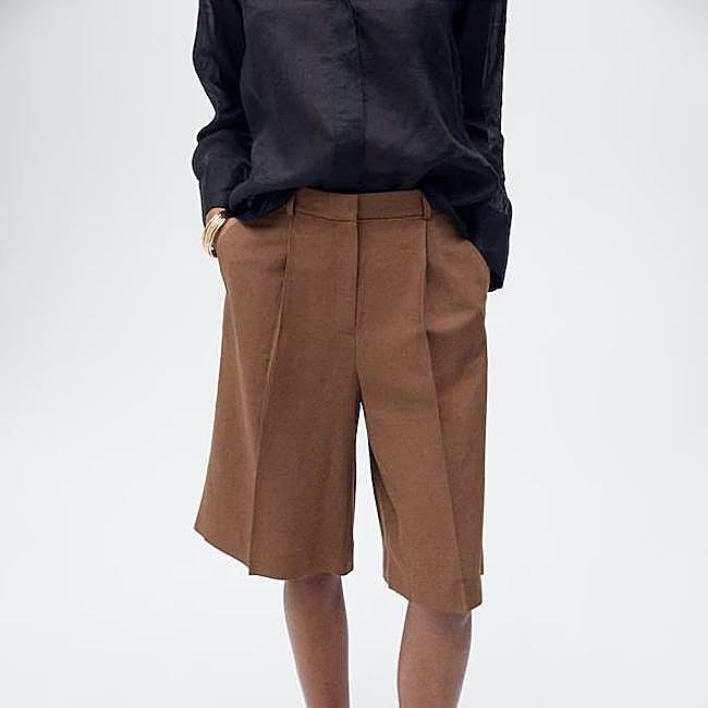 Bermudas de lino largas