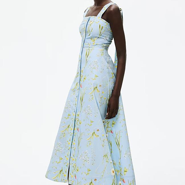 Vestido con estampado de flores
