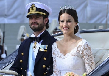 Felipe y Sofía de Suecia en el día de su boda, en 2015.