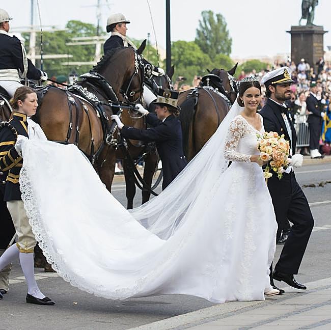 El encaje del vestido de Sofía de Suecia provenía de la casa madrileña de tejidos José María Ruiz