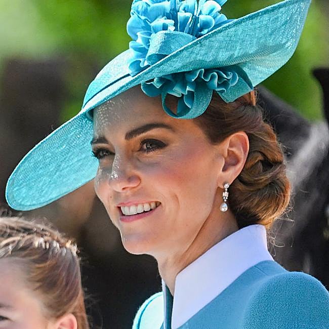 Detalle del look de Kate Middleton en el Trooping the Colour 2025