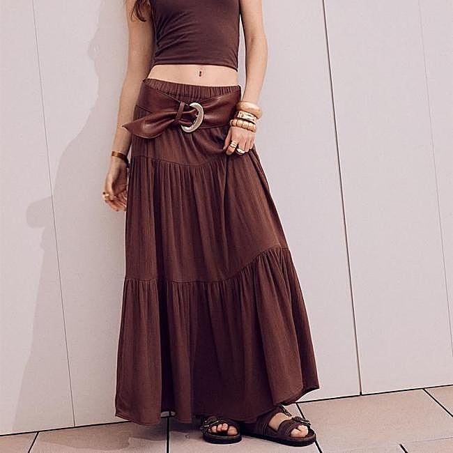 Falda boho chic fluida