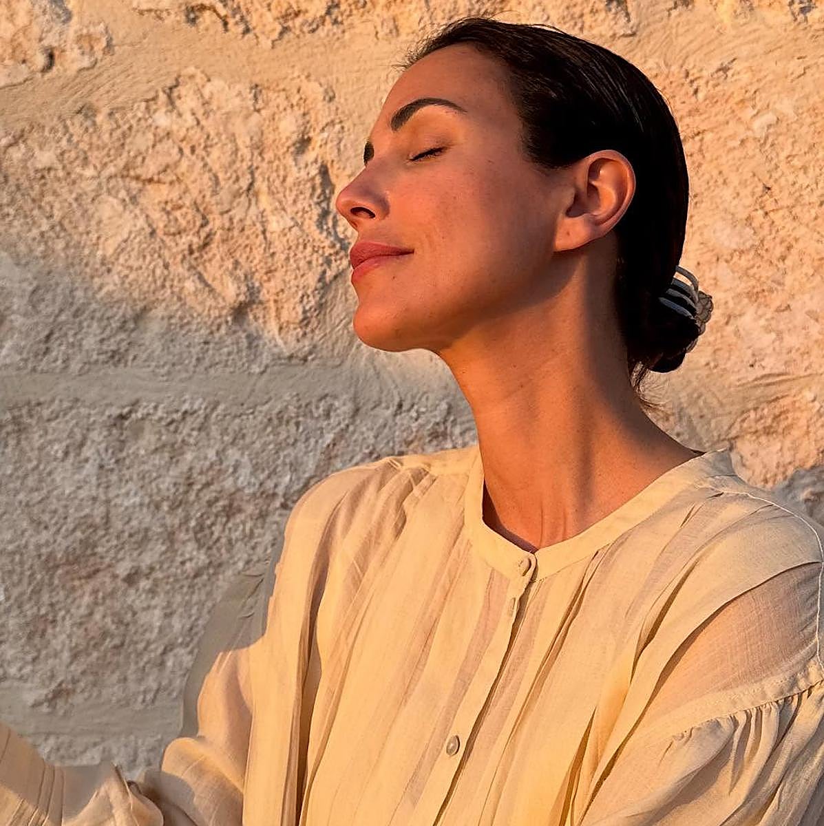 Sassa de Osma con su perfume favorito.