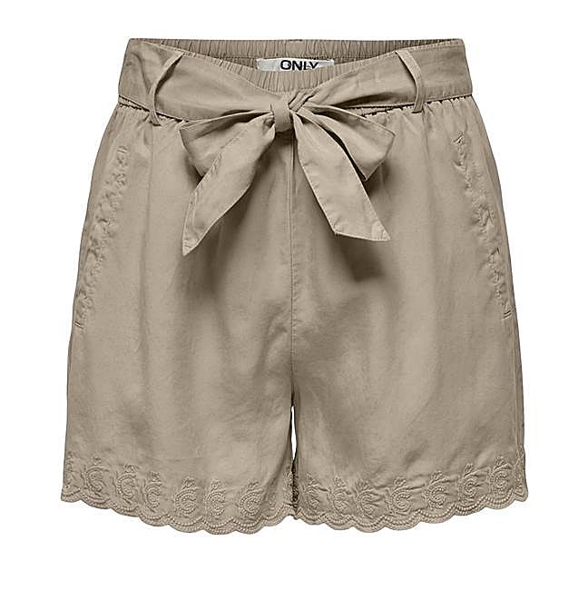 Shorts marrones de Only, 34,99 euros.