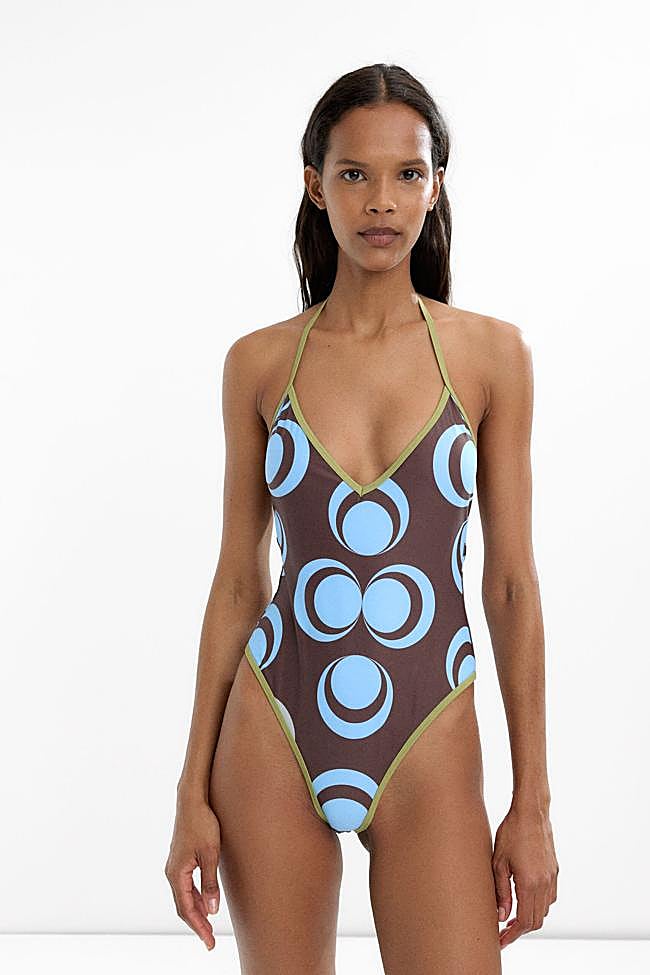 Bañador con estampado multicolor de Parfois.