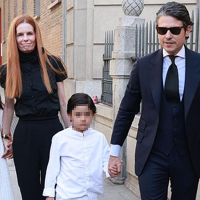 Olivia de Borbón y Julián-Porras Figueroa, en el funeral.