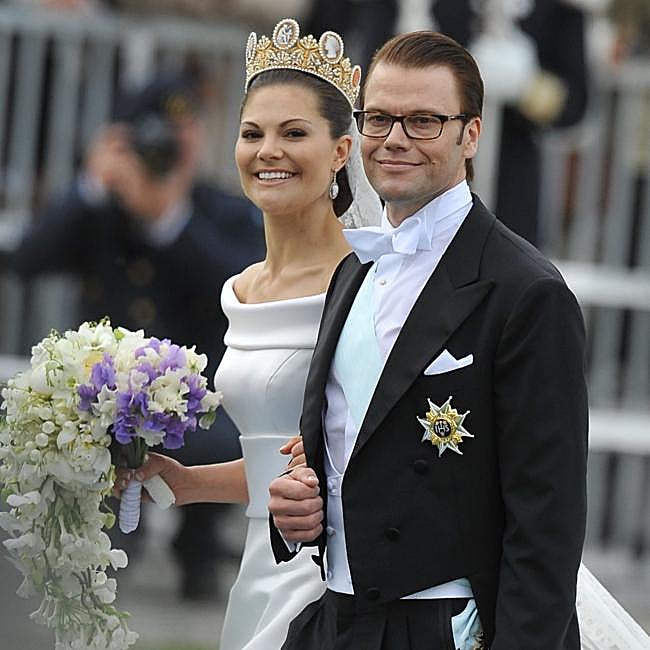 Victoria de Suecia y Daniel Westling, el día de su boda en 2010.