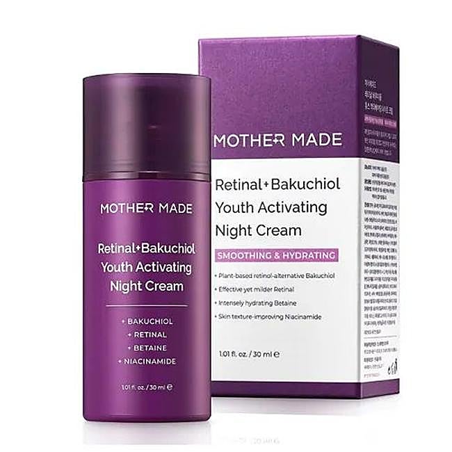 Retinal+Bakuchiol Youth Activating Night Cream de Mother Made. Precio: 18,35 euros