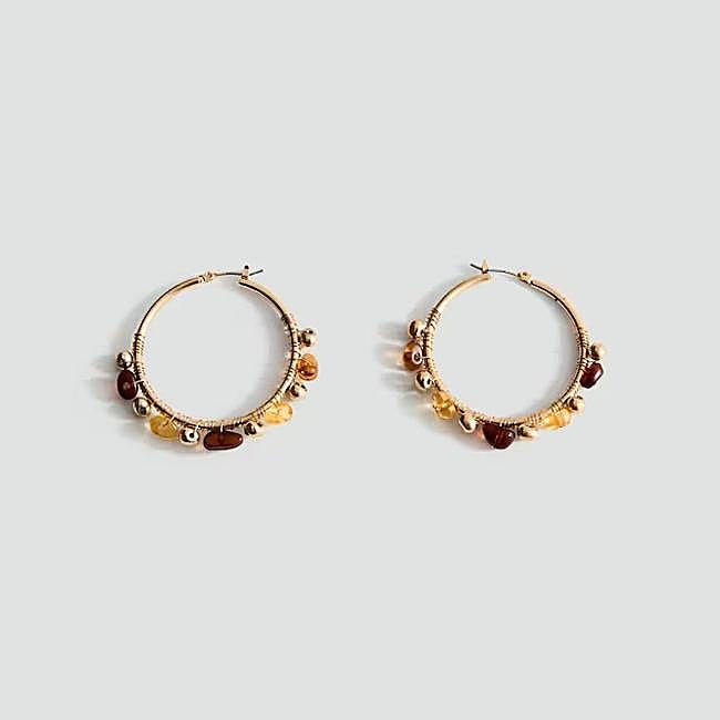 Pendiente aros abalorios combinados (12,99€)