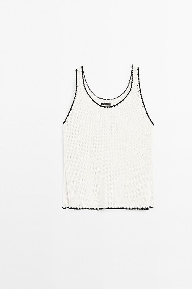 Top bicolor crochet.