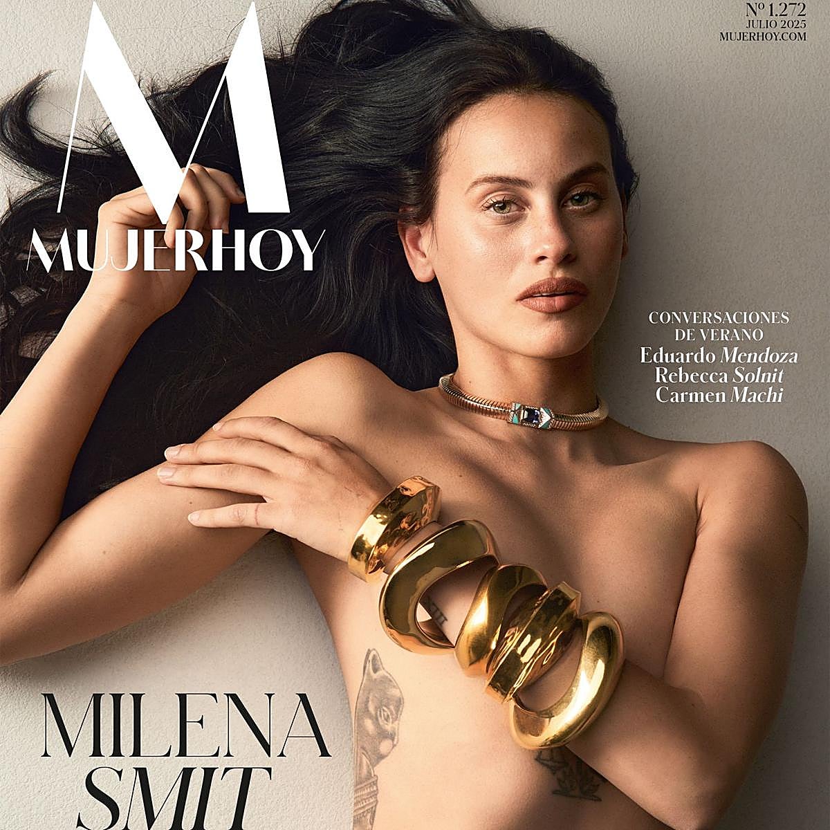 Milena Smit, portada del número de julio de la revista Mujerhoy.