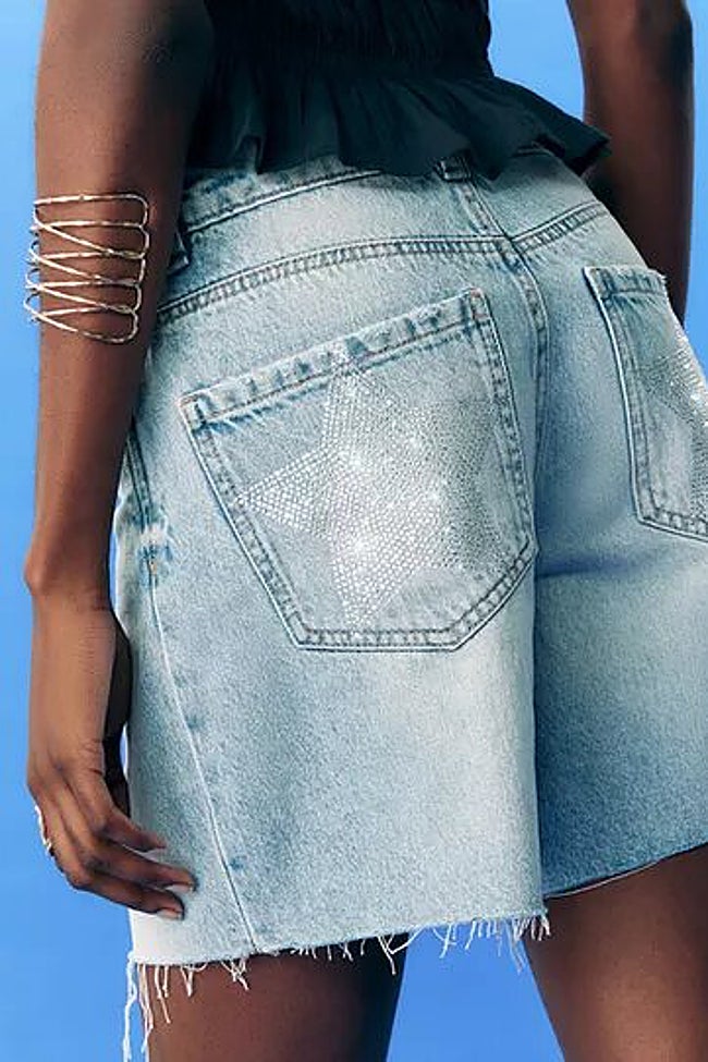 Short denim brillos.