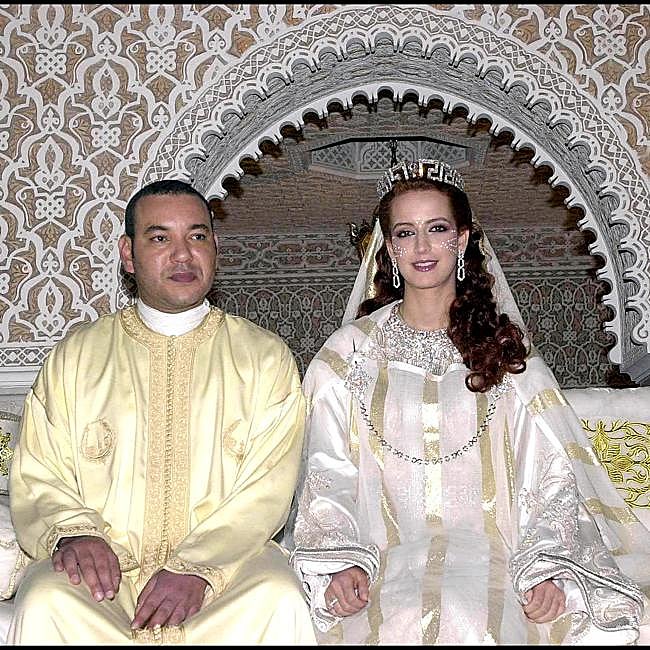 Lalla Salma y Mohamed VI, el día de su boda.