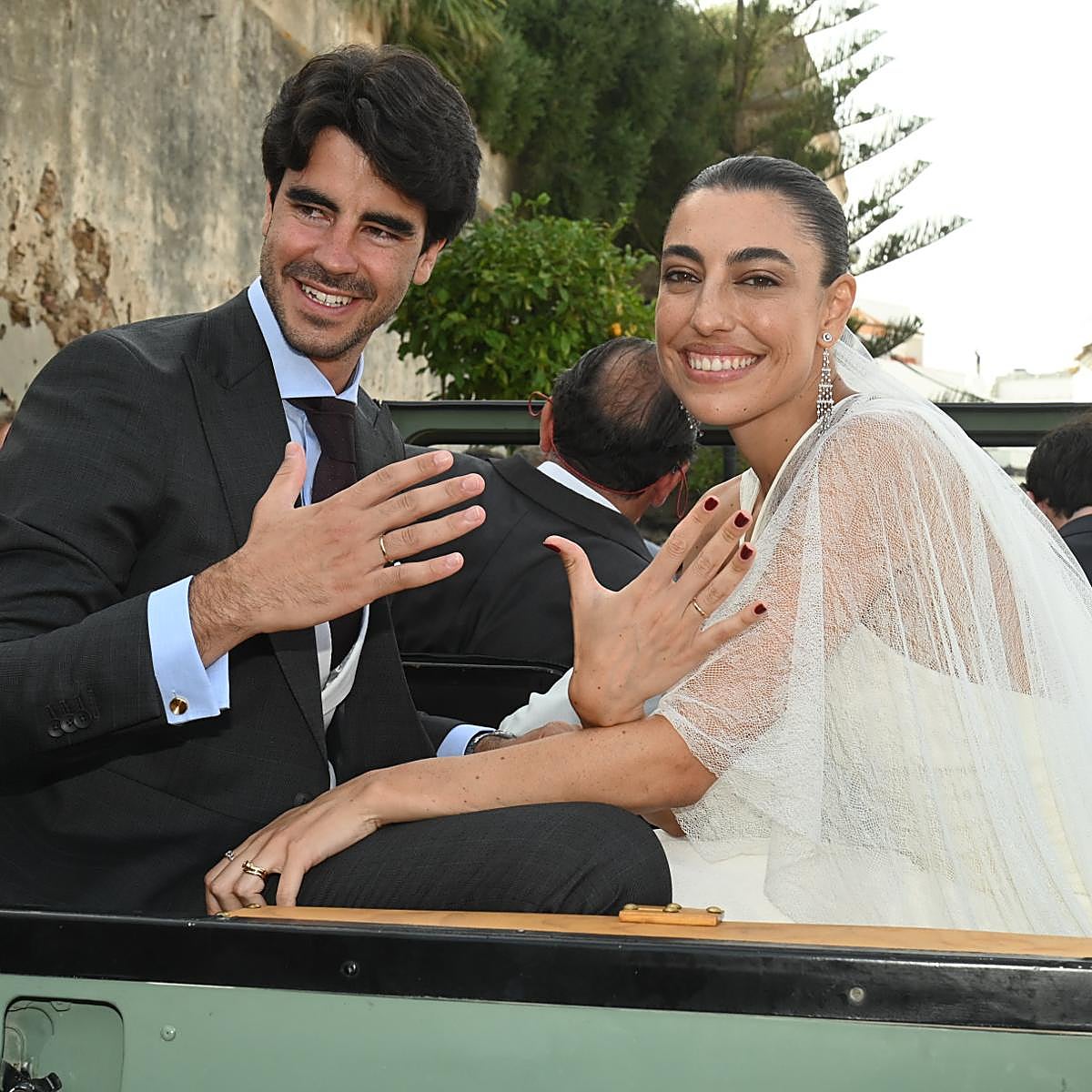 Claudia Ula y Vicente Benitez en su boda.