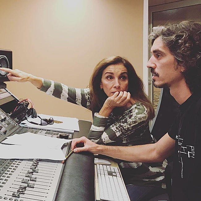 David San José junto a su madre, Ana Belén.