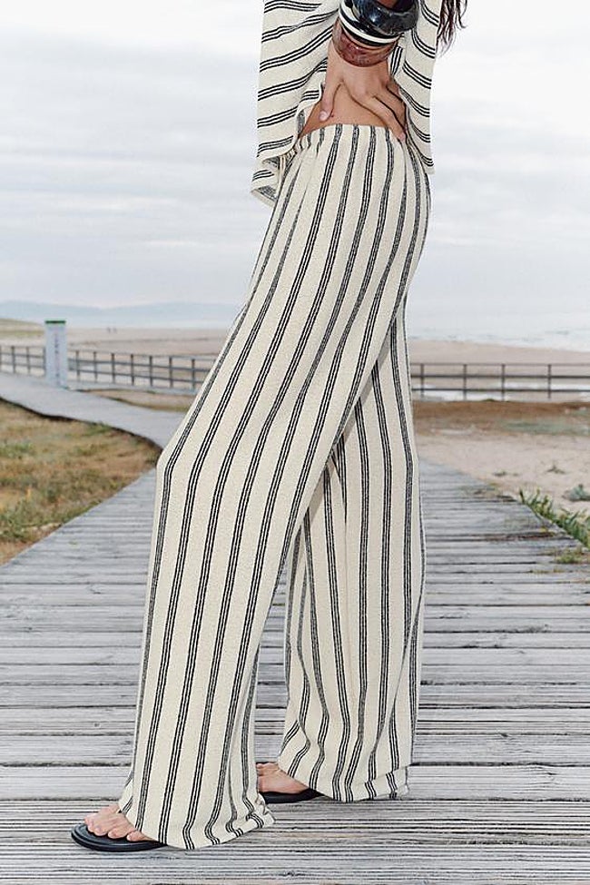 Pantalón rústico rayas.