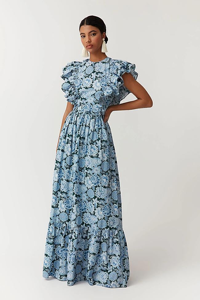 Vestido con estampado de flores de Coosy.