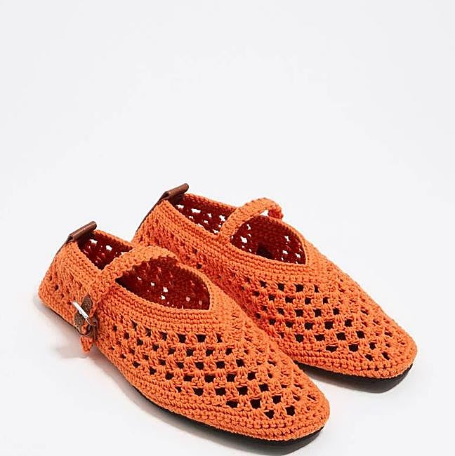 Bailarinas de crochet caladas