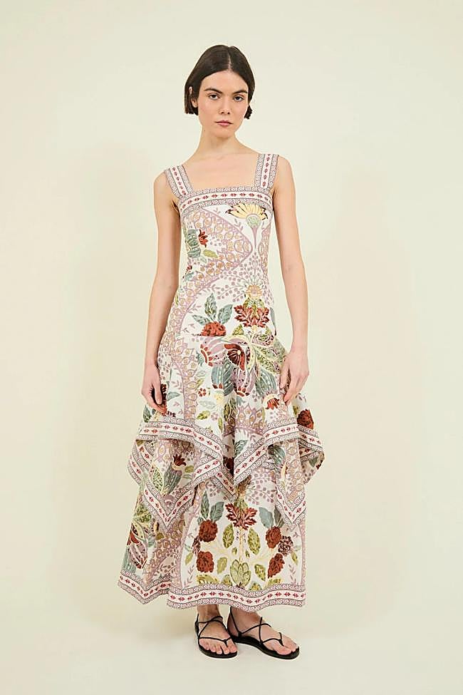 Vestido con estampado Riley de Philippa 1970.