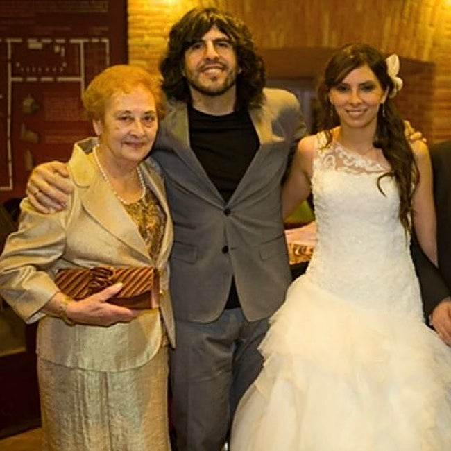 J. J. Vaquero y Nunci Fernández el día de su boda.