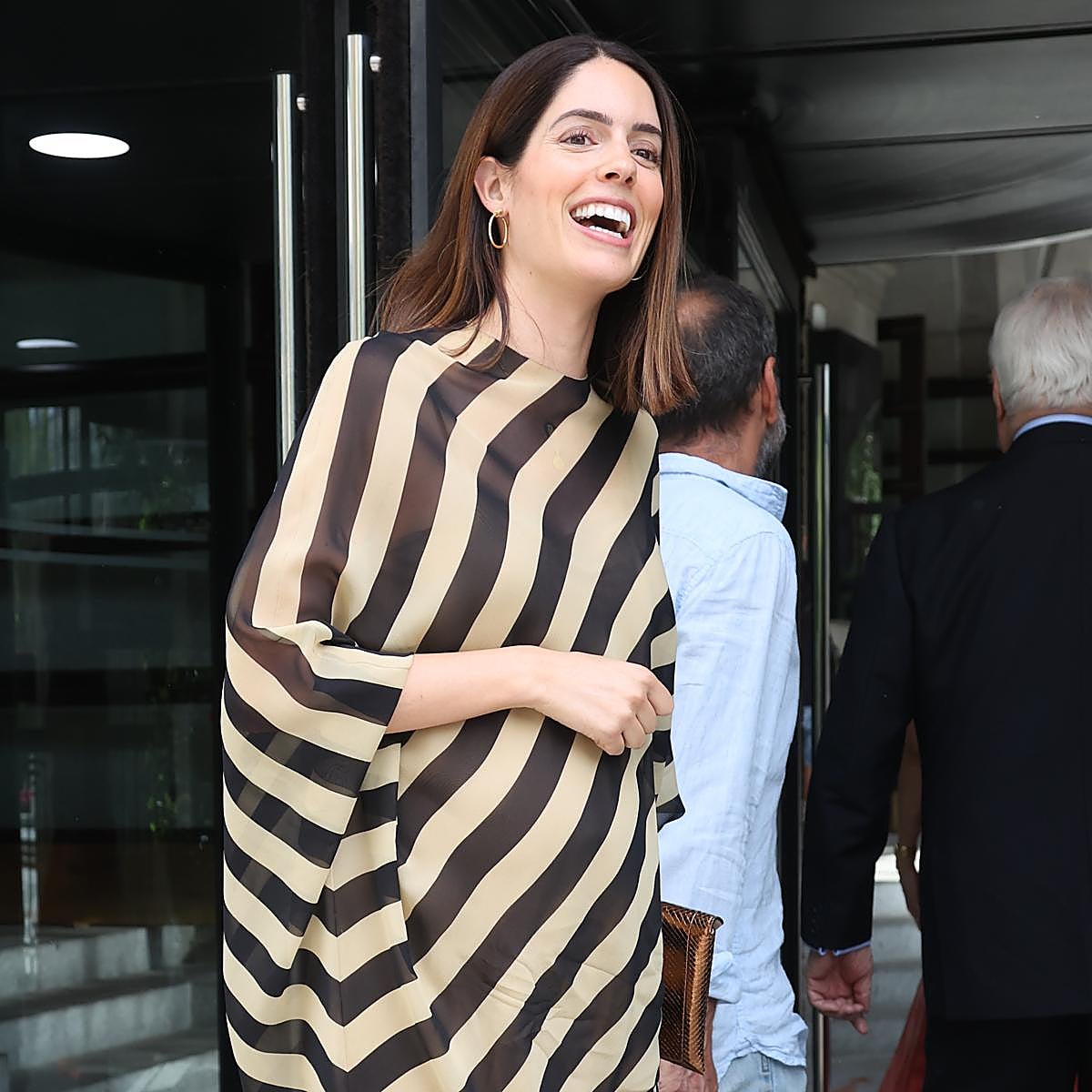 Sofía Palazuelo en la entrada al Teatro Real de Madrid.