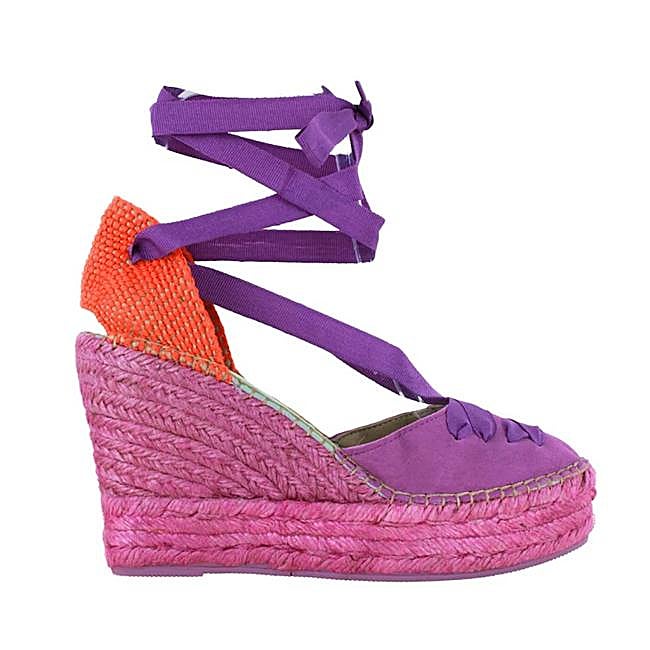 Alpargatas de cuña de mujer con talonera en yute bicolor (89€ en El Corte Inglés)