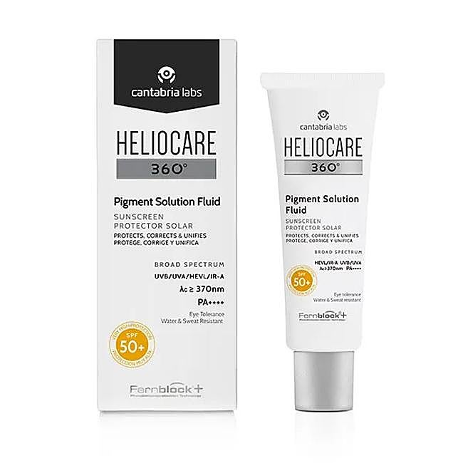 Heliocare 360 Pigment Solution Fluid SPF50+.
