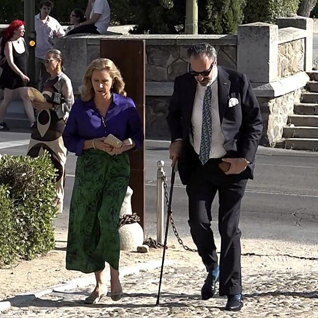 Jaime de Marichalar llegando a la boda.