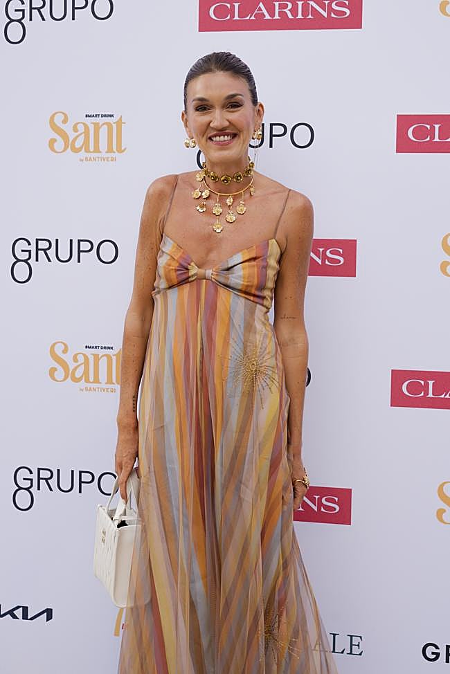 Cristina Cerqueiras en la fiesta del Grupo Go