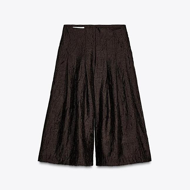 Pantalón culotte pliegues organza (25,99€)