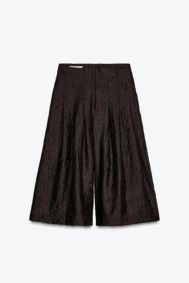 Pantalón culotte pliegues organza (25,99€)