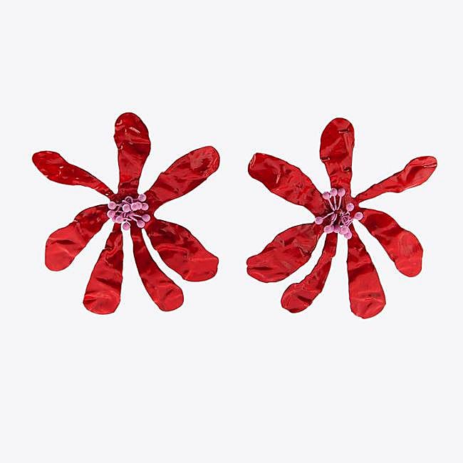 Pendientes flor combinada abalorios (7,99€)