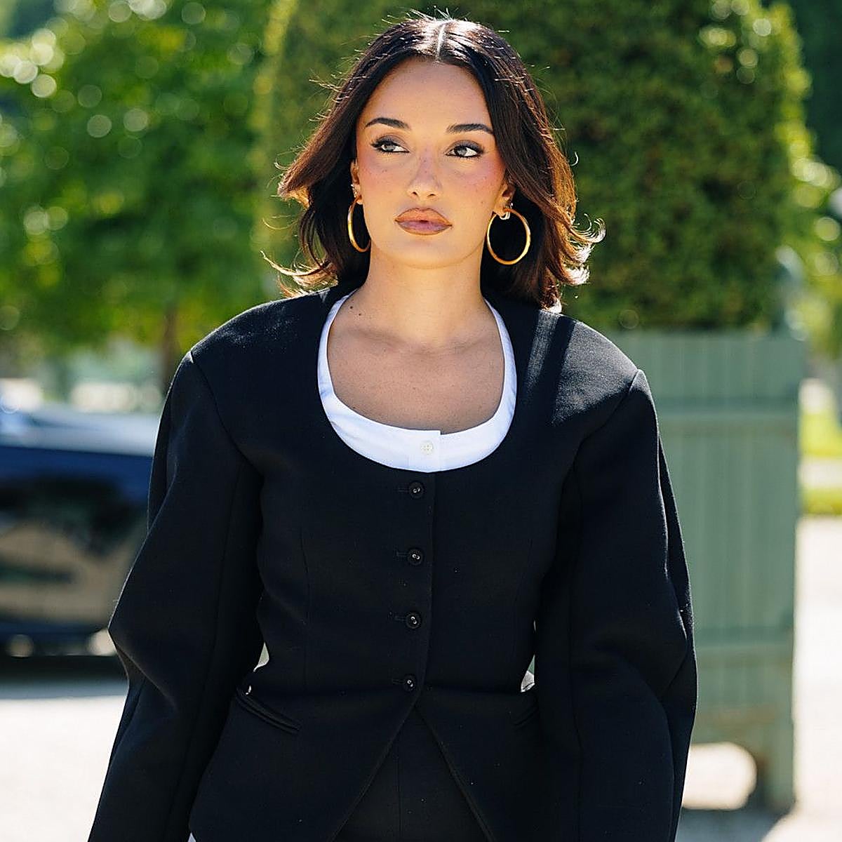 Influencer con maquillaje mate