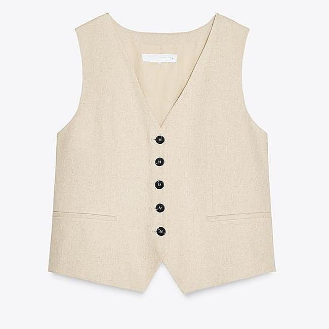 Chaleco sastre de Zara (25,99 euros)