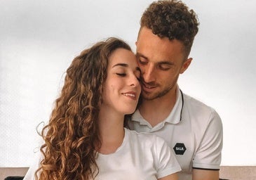 Diogo Jota y su mujer, Rute Cardoso, en una imagen de sus redes.