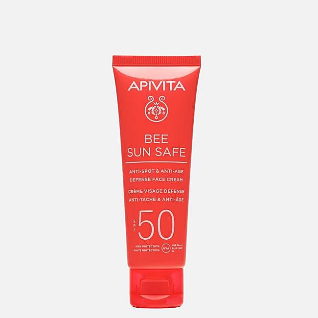 Apivita Bee Sun Safe Crema Facial Antiedad y Antimanchas SPF 50.