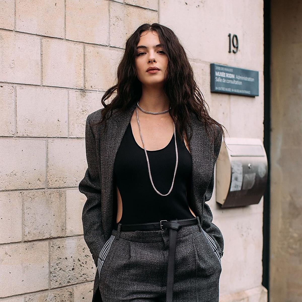 Modelo en la fashion week de Paris