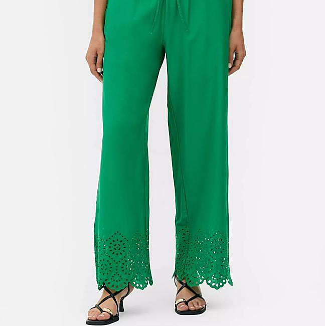 Pantalones elásticos con bordados