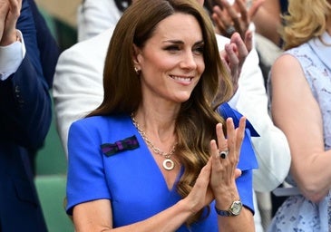 Kate Middleton en la final masculina de Wimbledon.