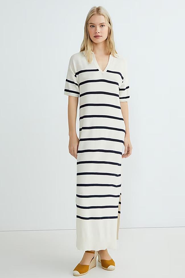 Vestido punto mujer rayas (14,70€)