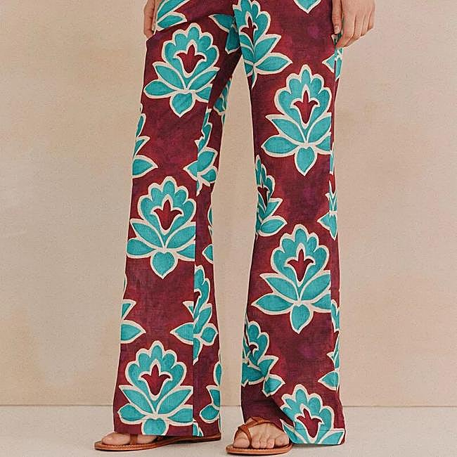 Pantalón estampado rústico