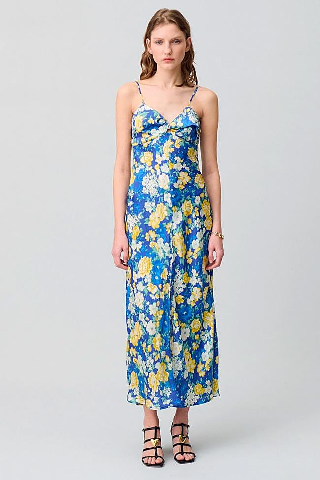 Vestido con estampado de flores de Claudie Pierlot.