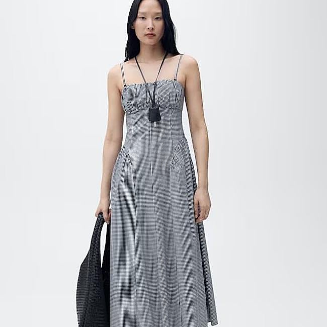 Vestido campestre de vichy