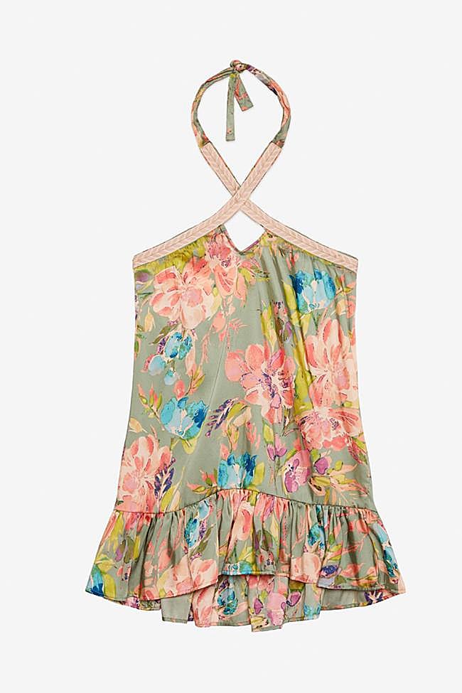 Vestido con estampado de flores de NKN.