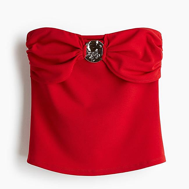 Top rojo de H&M (17,99 euros)
