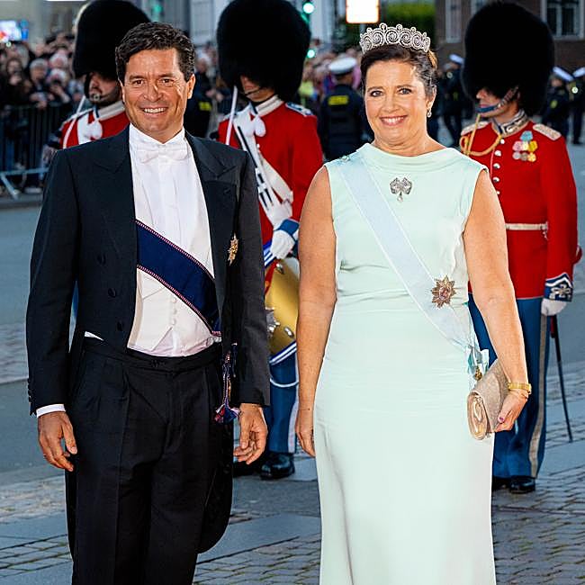 La princesa Alexia de Grecia junto a su marido, Carlos Morales.