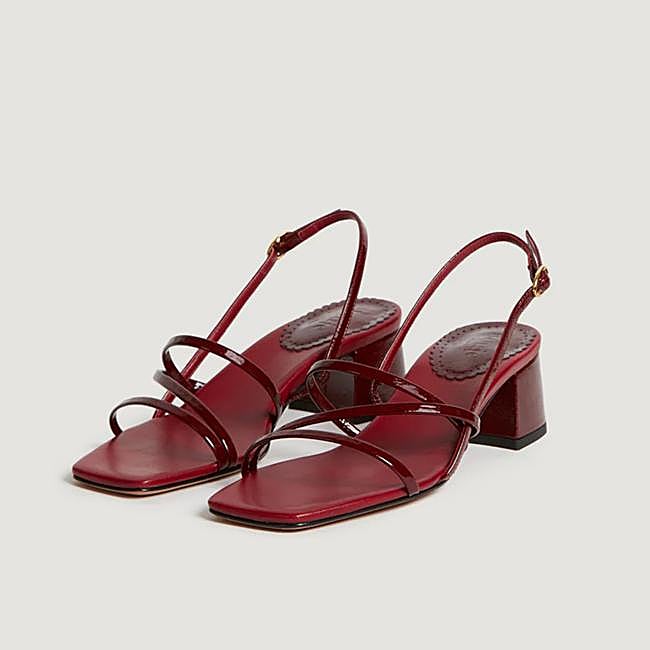 Sandalias de tacón cuadrado con tiras de Rouje.
