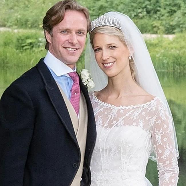 Lady Gabriella Windsor y su marido, el día de su boda.