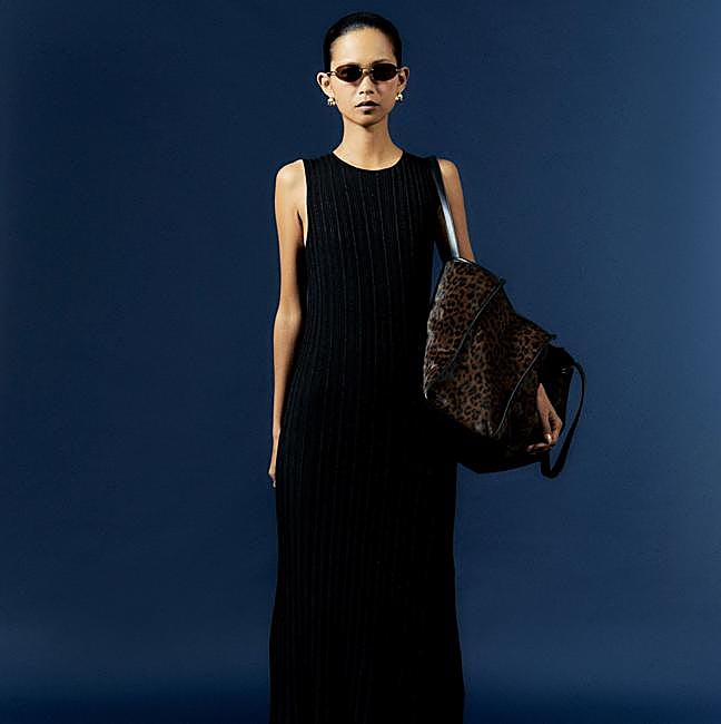 Vestido de punto con manga sisa