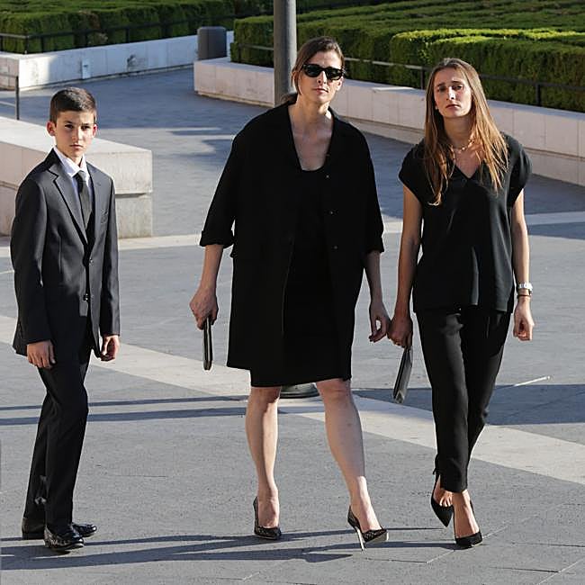 Rosario Nadal y sus hijos, Tassilo y Olympia de Bulgaria.